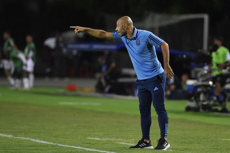 Javier Mascherano, entrenador de la selección argentina