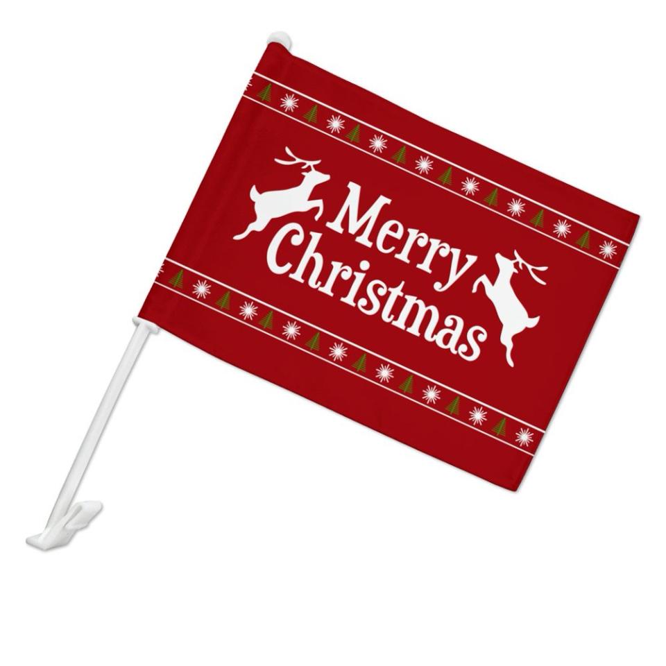 christmas car decorations - Graphics and More Merry Christmas Car Flag