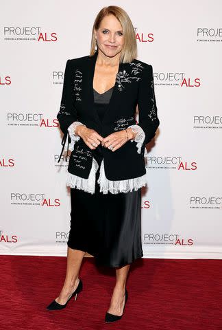 <p>Jamie McCarthy/Getty</p> Katie Couric attends the Project ALS Anniversary Gala in New York City.