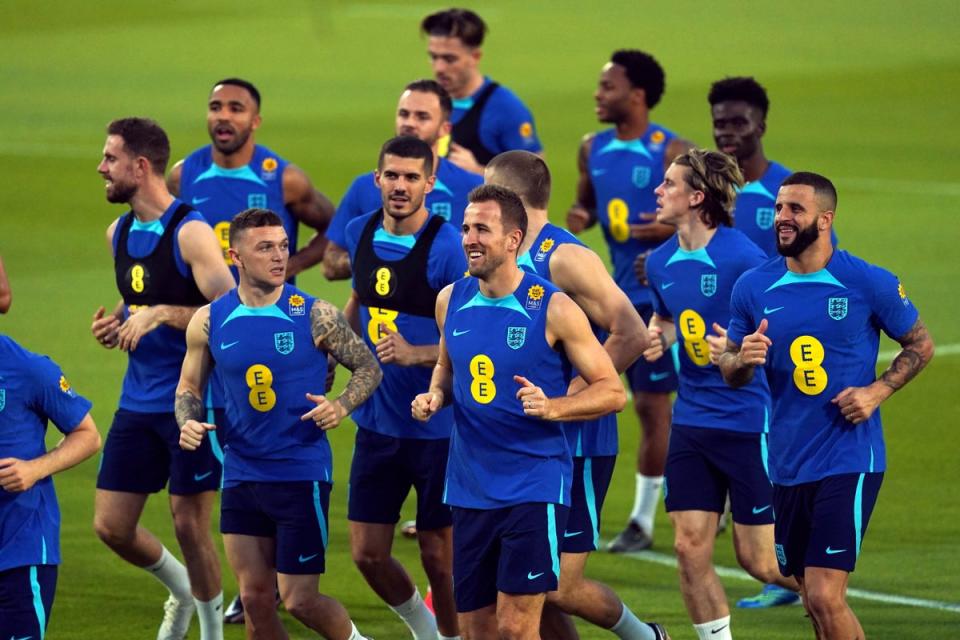 England in training (Nick Potts/PA) (PA Wire)
