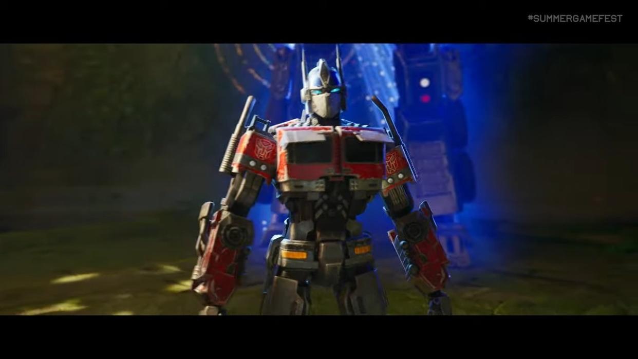  Optimus Prime features in new Fortnite screenshot in strange temple 