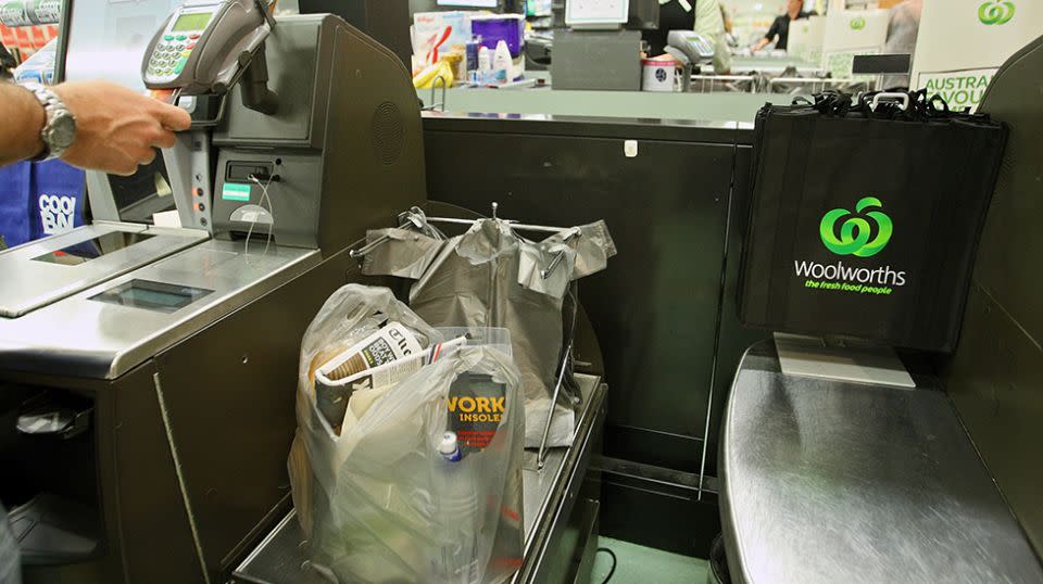 Woolworths will banish single-use bags from some of their stores in June. Source: Getty.