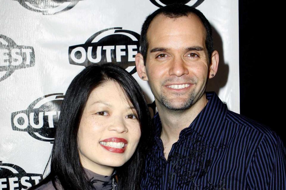 <p> Evans Ward/BEI/Shutterstock </p> Dr. Pam Ling and Judd Winick