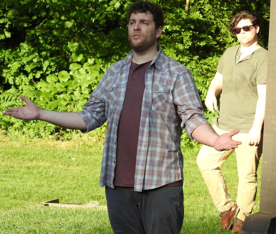 Heath Chaney plays Jesus in "Godspell" by Rogue Elephant Productions opening at Clary Gardens.