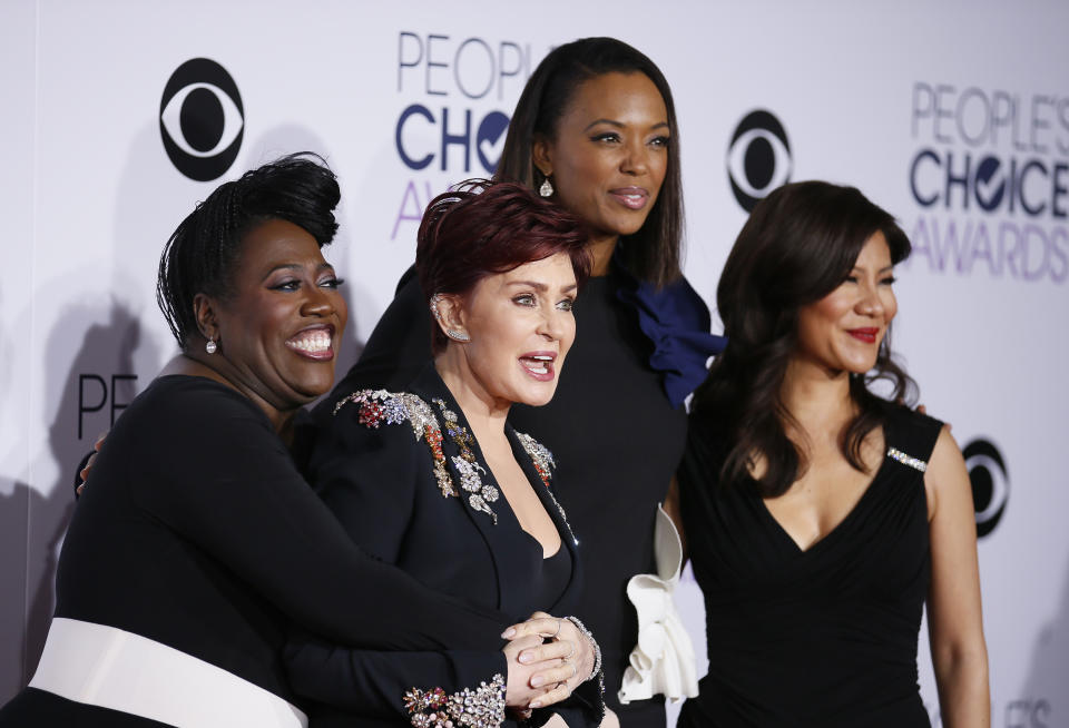 (L-R) Sheryl Underwood, Sharon Osbourne, Aisha Tyler and Julie Chen from 