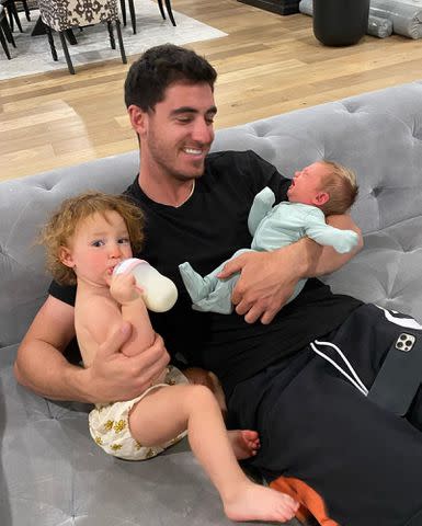 <p>Chase Carter Instagram</p> Cody Bellinger and his children