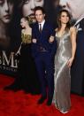 NEW YORK, NY - DECEMBER 10: (L-R) Amanda Seyfried, Eddie Redmayne, and Samantha Barks attend the "Les Miserables" New York premiere at Ziegfeld Theater on December 10, 2012 in New York City. (Photo by Larry Busacca/Getty Images)