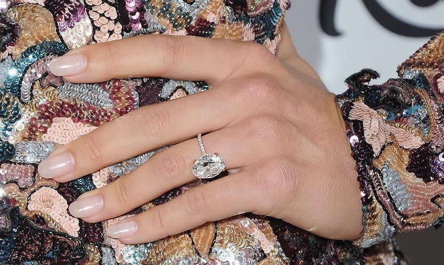 Julianne Hough's engagement ring. Photo: Getty Images.