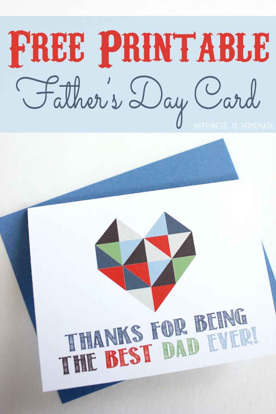 printable fathers day cards thanks for being the best card