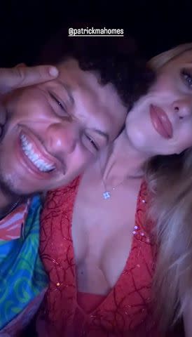 <p>Brittany Mahomes/Instagram</p> Brittany Mahomes and Patrick Mahomes on their date night
