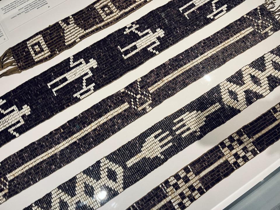 Over 40 wampum belts are a part of the exhibition, which runs until March 2024 at the McCord Stuart Museum in Montreal.