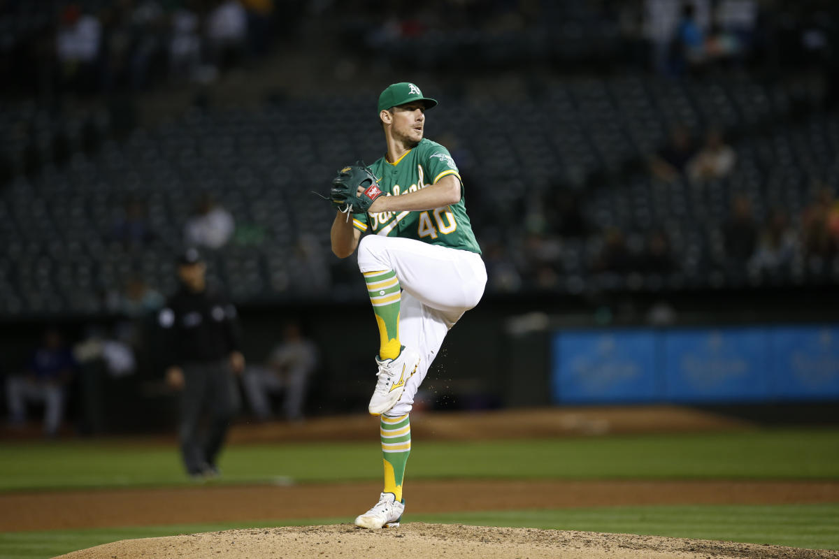 FOX Sports: MLB on X: Our thoughts are with A's pitcher Chris Bassitt who  left today's game on a cart after taking a line drive to the head while  pitching.  /