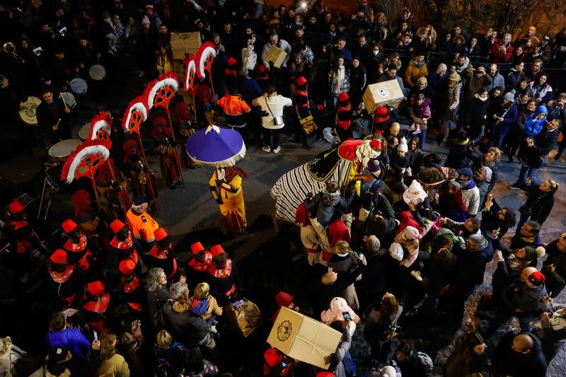 Annual Three Kings parade in Alcoy