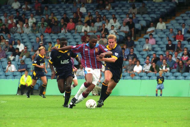 Dalian Atkinson won the inaugural 'Goal of the Season' of the Premier League-era.  (Photo: Michael Stephens/PA Archive)