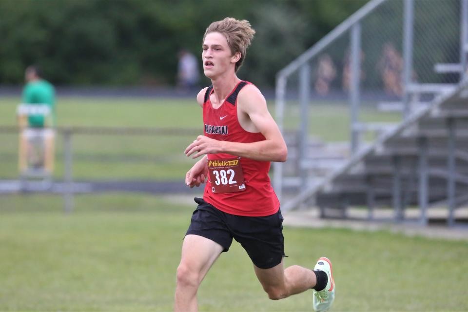 Wapahani junior Nick Cook won his second Delaware County cross country title at Cowan High School on Tuesday, Sept. 6, 2022.