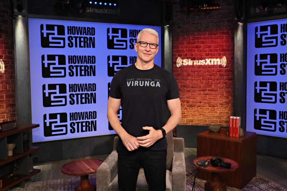 NEW YORK, NEW YORK - SEPTEMBER 26: Anderson Cooper visits SiriusXM's 'The Howard Stern Show' at SiriusXM Studios on September 26, 2023 in New York City. (Photo by Cindy Ord/Getty Images for SiriusXM)