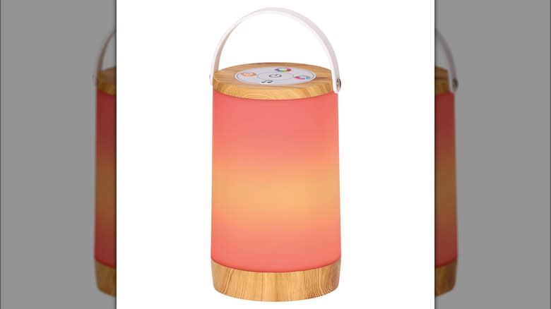 Pink and orange table lantern