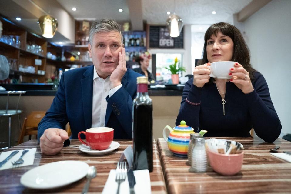 Labour Party leader Sir Keir Starmer and shadow chancellor Rachel Reeves (Stefan Rousseau/PA) (PA Wire)