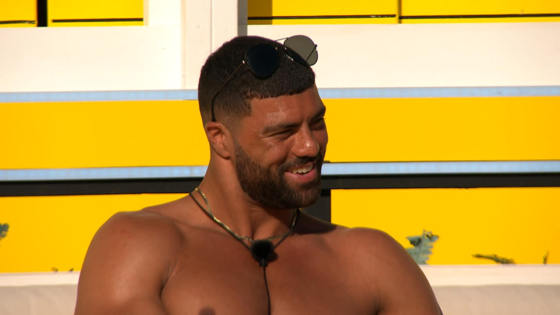 From ITV

Episode 30

Love Island SR11 on ITV2 and ITVX

Pictured: BLADE.

This photograph is (C) ITV plc and can only be reproduced for editorial purposes directly in connection with the programme or event mentioned above, or ITV plc. This photograph must not be manipulated [excluding basic cropping] in a manner which alters the visual appearance of the person photographed deemed detrimental or inappropriate by ITV plc Picture Desk.  This photograph must not be syndicated to any other company, publication or website, or permanently archived, without the express written permission of ITV Picture Desk. Full Terms and conditions are available on the website www.itv.com/presscentre/itvpictures/terms

For further information please contact:
michael.taiwo1@itv.com                              