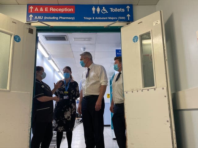 Steve Barclay visit to Watford General Hospital