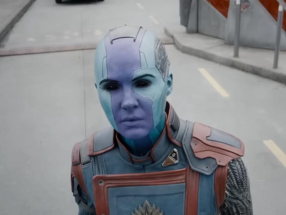 Karen Gillan as Nebula in "Guardians of the Galaxy Vol. 3."