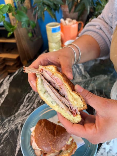 PHOTO: A cross-section of a Cubano sandwich at Little Sister in Providence, Rhode Island. (Little Sister)