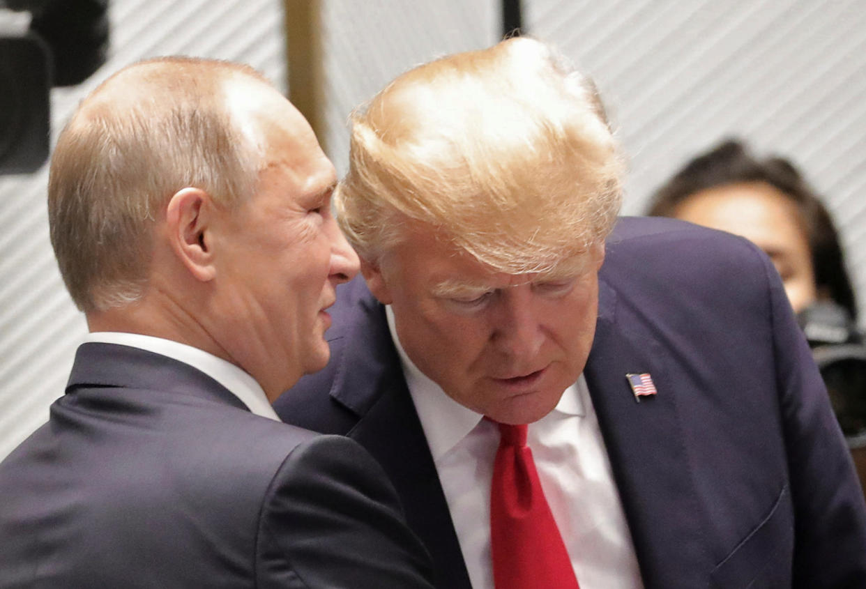 U.S. President Donald Trump tweeted on Wednesday about his decision to congratulate Russian President Vladimir Putin on his re-election. (Photo: Sputnik Photo Agency/Reuters)