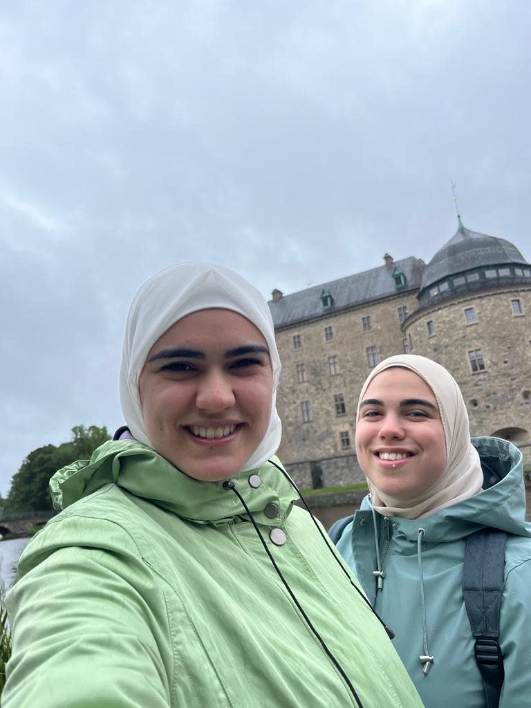 A photo of Laila Saliekh and Katrena Saleh smiling at the camera