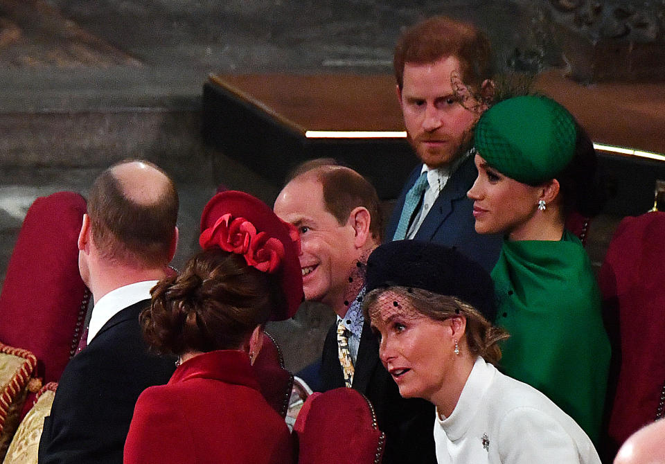 The royals at church