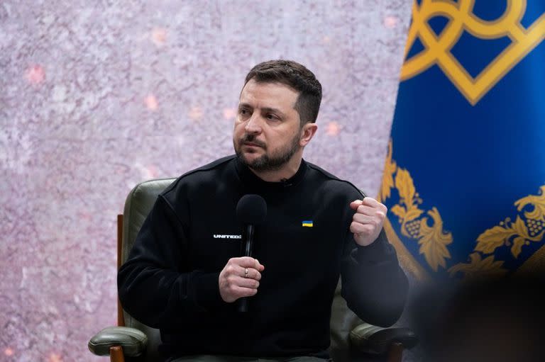 El presidente de Ucrania, Volodimir Zelensky.