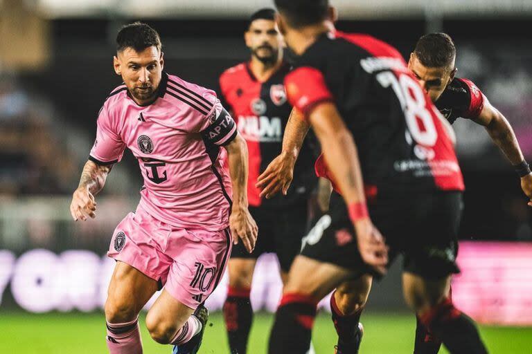 Lionel Messi jugó en contra de Newell's (Foto Instagram @leomessi)