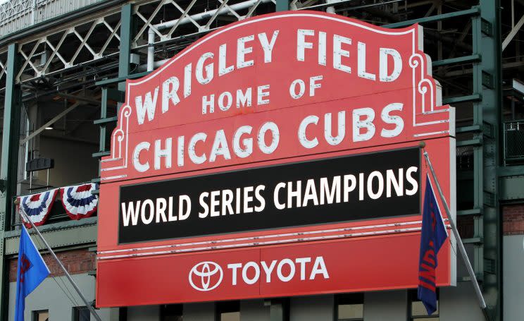 Cubs Player Gets Tattoo of Wrong World Series Logo – SportsLogos.Net News