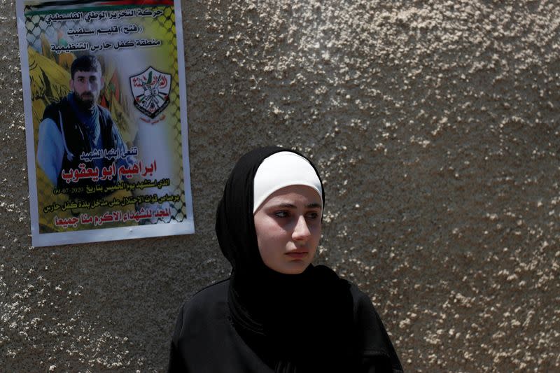 Funeral of a Palestinian man killed in the Israeli-occupied West Bank