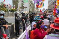 Protests in favour and against Castillo erupt in Peru as members of Congress consider impeachment, in Lima