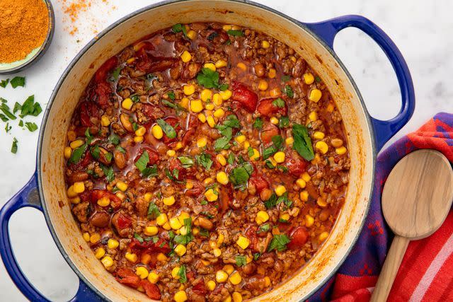 <p>We need to taco about how good this soup is. </p><p>Get the <a href="https://www.delish.com/uk/cooking/recipes/a31774813/easy-taco-soup-recipe/" rel="nofollow noopener" target="_blank" data-ylk="slk:Taco Soup;elm:context_link;itc:0;sec:content-canvas" class="link ">Taco Soup</a> recipe. </p>