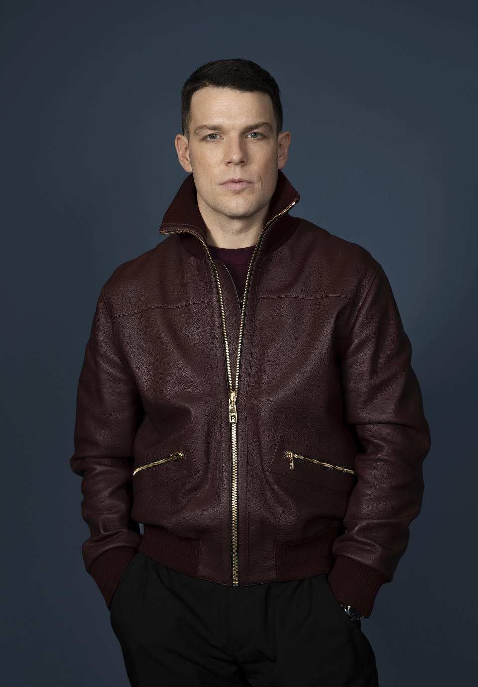 Jake Lacy poses for a portrait to promote "Apples Never Fall" on Thursday, Feb. 15, 2024, in Los Angeles. (Photo by Rebecca Cabage/Invision/AP)