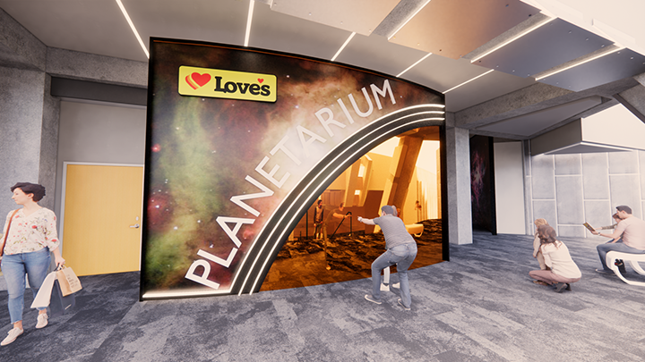 Renderings of new Love's Planetarium at Science Museum Oklahoma