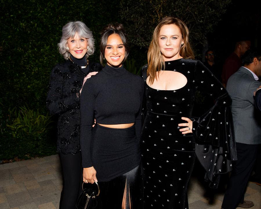 Jane Fonda, Misty Copeland and Alicia Silverstone at the LADP Gala. Source: BFA