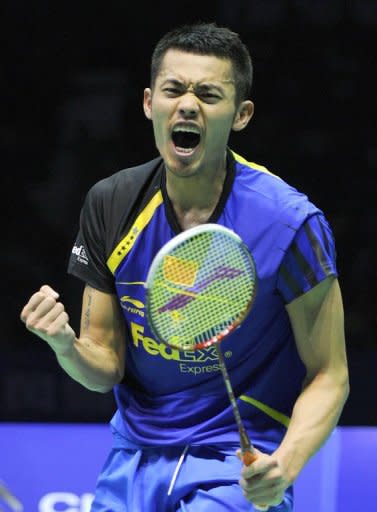 Lin Dan of China plays in badminton's Thomas Cup in Wuhan, Hubei province in May. Lin is regarded by many people as the greatest player of all time, and if the elastic left-hander lives up to that billing it could well bring curtains for Taufik Hidayat as early as Wednesday week (August 1st)
