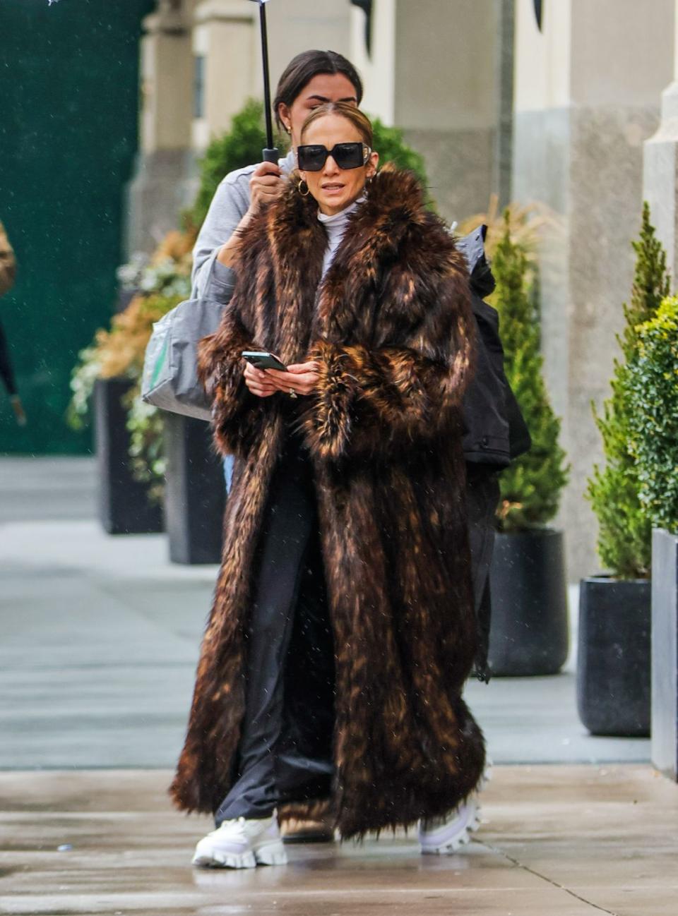 new york, ny april 2 jennifer lopez is seen leaving her apartment on april 2, 2024 in new york, new york photo by megagc images