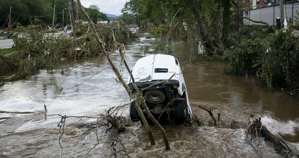 Photos show catastrophic damage from Helene in western North Carolina and Georgia