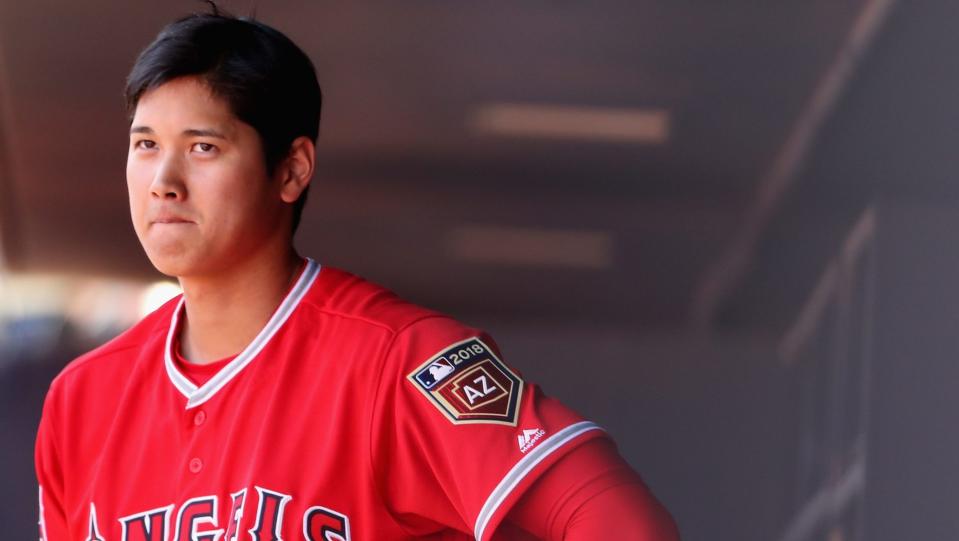 Shohei Ohtani's struggles in spring training are getting harder to ignore. (AP)