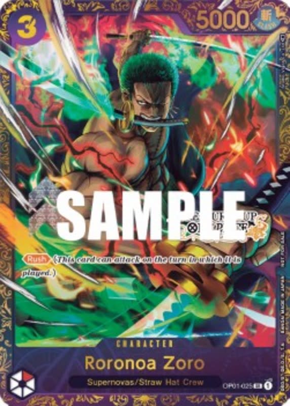 Roronoa Zoro - OP01-025 - Super Rare (Alt Art) – One Piece Singles