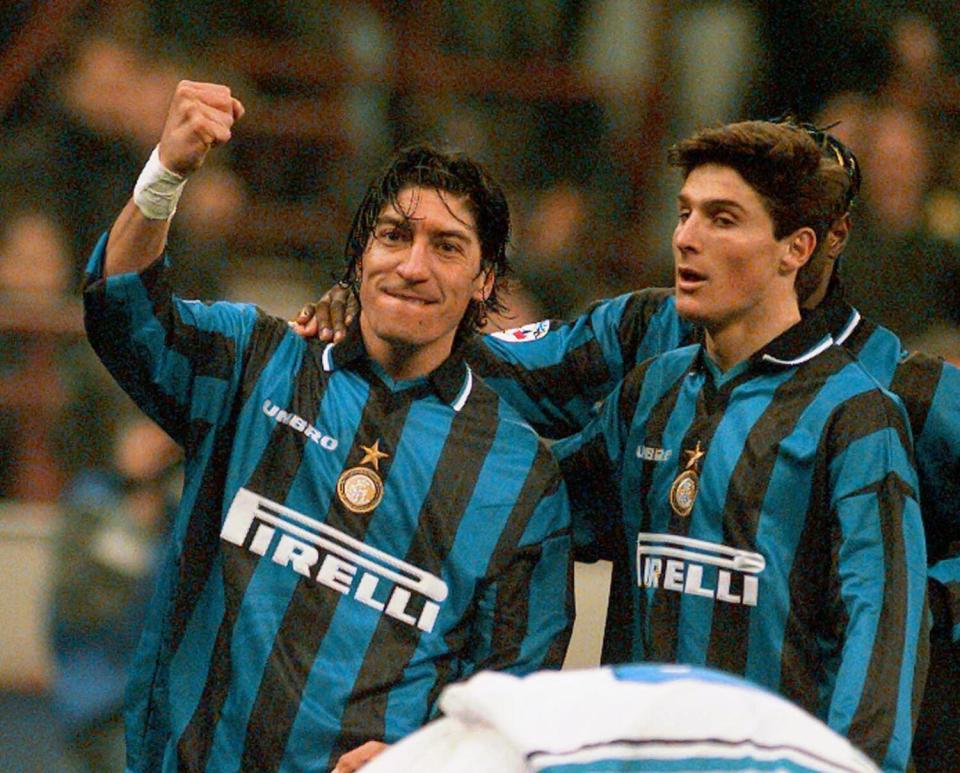 Inter of Milan forward Ivan Zamorano of Chile.