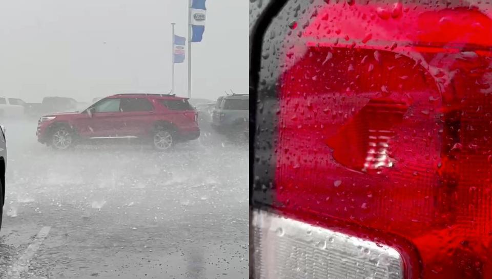 Hail storm damages Tennessee Ford Dealer