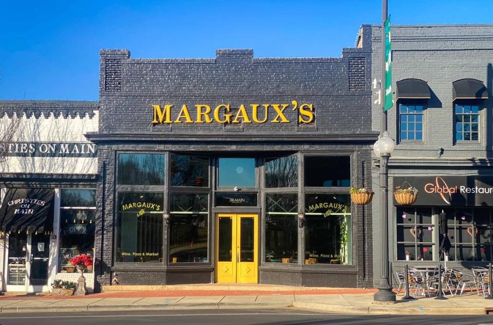 The historic building in Pineville that is home to Margaux’s is 100 years old.