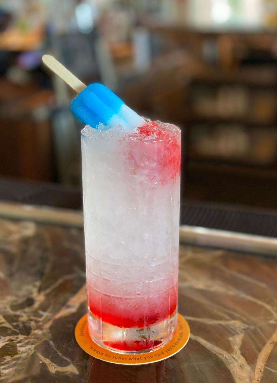 The Patriotic Pop cocktail will be featured July 4 at Henry's.