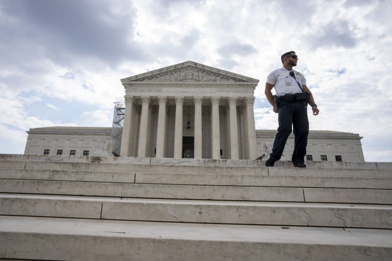 The U.S. Supreme Court on Wednesday heard opening arguments as South Carolina Republicans looked to uphold an electoral map that has been described as gerrymandering. File Photo by Ken Cedeno/UPI