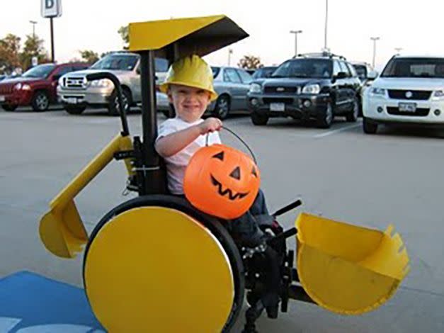 <p>If your little trick-or-treater is fascinated with bulldozers, excavators and all things construction, consider a costume like this backhoe/scoop truck. Guaranteed to bring in a big haul of candy.</p><p><em><a href="http://themclellands.blogspot.com/p/calebs-costumes.html" rel="nofollow noopener" target="_blank" data-ylk="slk:See more at The McLellands »;elm:context_link;itc:0;sec:content-canvas" class="link ">See more at The McLellands »</a></em></p>