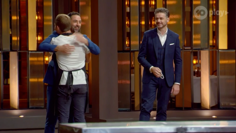 MasterChef's Andy Allen hugs Tom